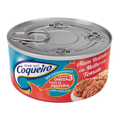 Atum ralado ao molho de tomate coqueiro