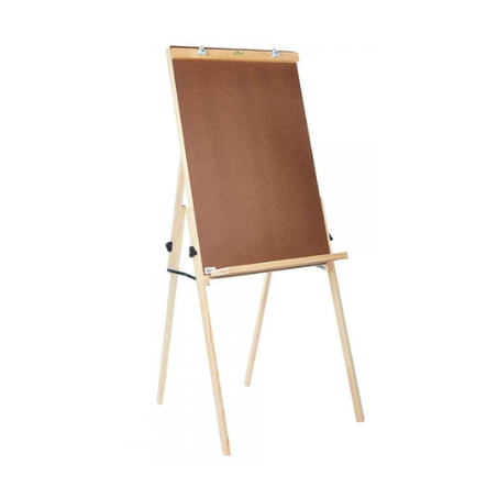 CAVALETE P/ FLIP-CHART DE MADEIRA 70X100CM