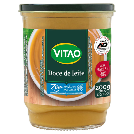Doce de Leite Vitao 200g - Zero Açúcar - Tradicional