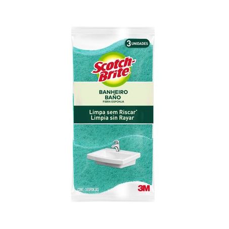 Esponja Scotch Brite Banheiro Oferta 3UN