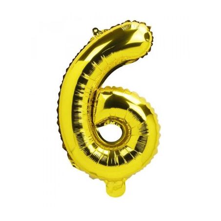 BALAO FESTA DOURADO NUMERO 6