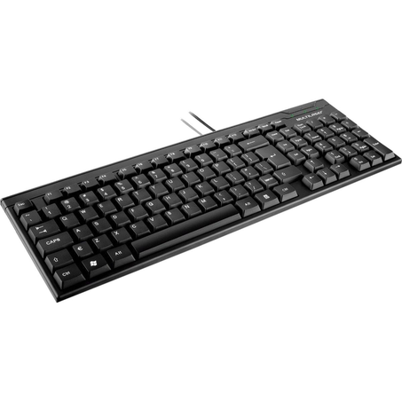 Teclado Multilaser TC193 Preto - USB - Com Fio - Slim - ABNT2