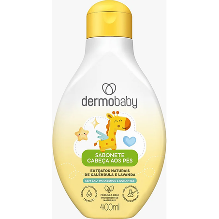 Sab Liq Dermobaby 400ml Cabeça Aos Pés Suave