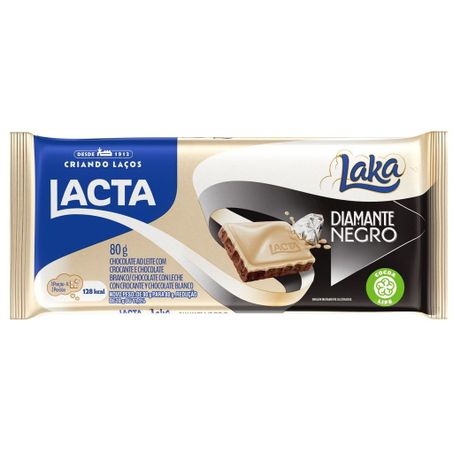 Choc lacta 80g laka/diamante negro