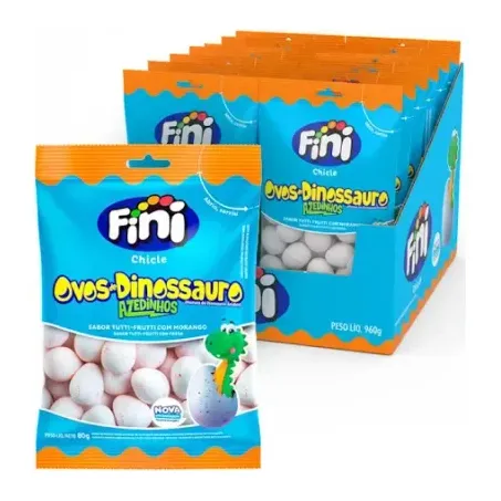 CHICLE FINI 80G OVOS DINOSSAURO CX 12.0
