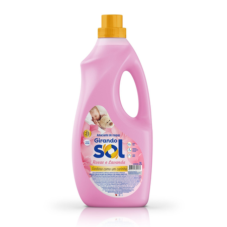 AMACIANTE GIRANDO SOL LAVANDA ROSA 2L