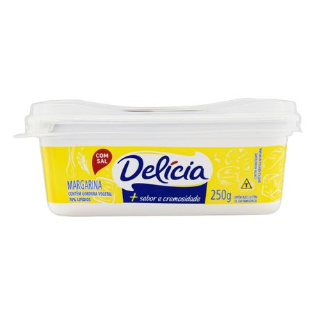 MARGARINA COM SAL DELÍCIA + SABOR E CREMOSIDADE POTE 250G