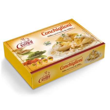 MASSA CROSTINI CONCHIGLIONI AO CREME DE MILHO 500G