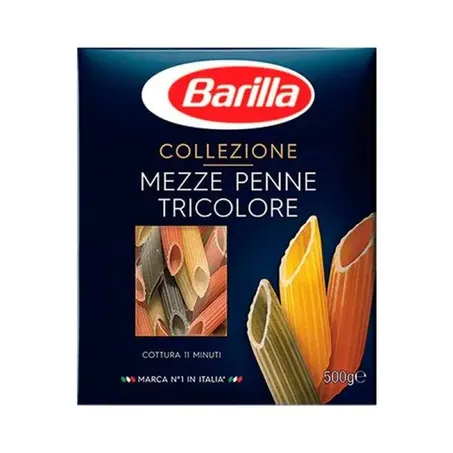 Macarrão de Sêmola Barilla Mezze Penne Collezione Caixa 500gr