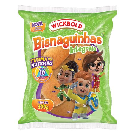 PÃO BISNAGUINHA INTEGRAL TURMA DA NUTRIÇÃO WICKBOLD