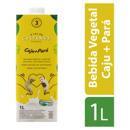 BEBIDA A TAL DA CASTANHA CAJU+PARA 1L