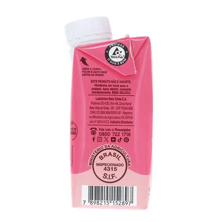 BEBIDA LÁCTEA PIRACANJUBA MORANGO/BANANA 200ML 360-9
