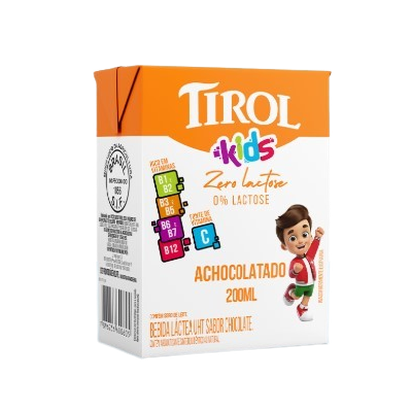 Achocolatado Tirolzinho Zero Lactose Caixa 200ml | Super Menegaz