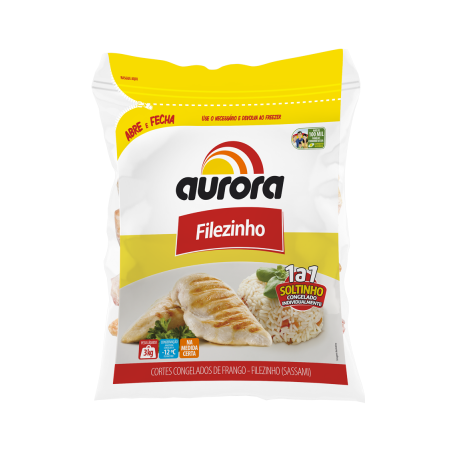 Frango aurora filezinho iqf 3kg