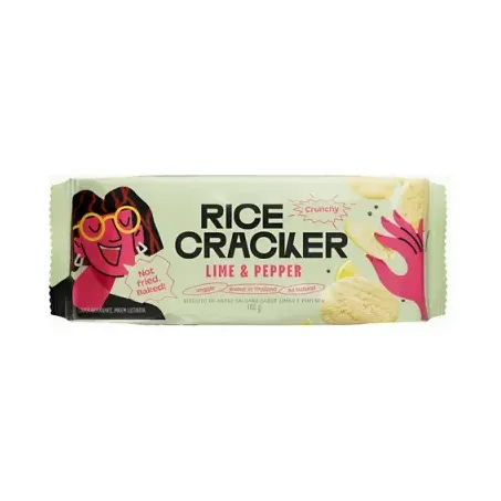 Biscoito arroz lime pepper rice cracker 100g