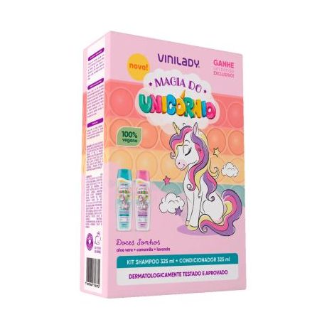 SHAMPOO+COND 200ML MAGIA DO UNICORNIO KIDS VINILADY