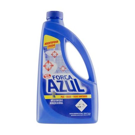 Desentupidor Líquido Força Azul Líquido 1l