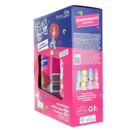 Kit Tra La La Kids Hidrakids Shampoo Condicionador Kit 1UN 360-6