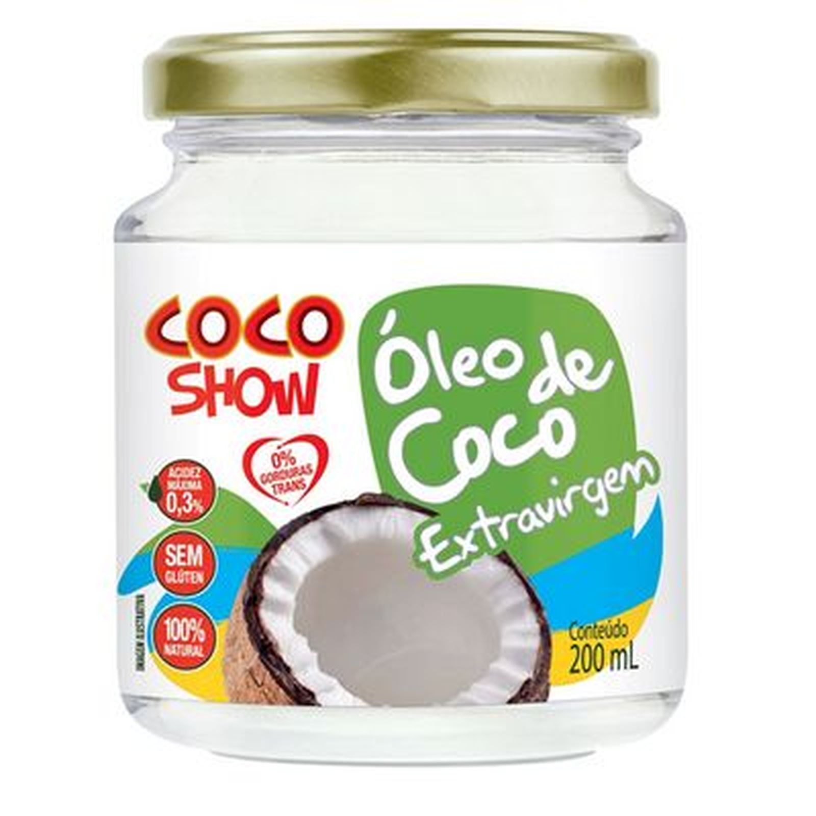 Oleo Coco Copra Ext Virgem 200ml Coco Show | Quartetto Supermercados