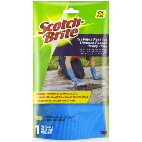 Luva scotch brite azul grande
