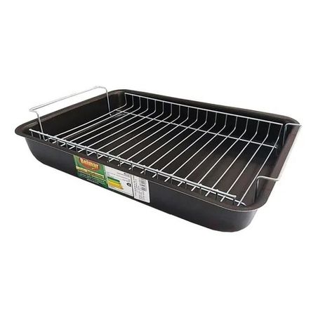 Bazar belmar assadeira alta teflon c/grelha n3
