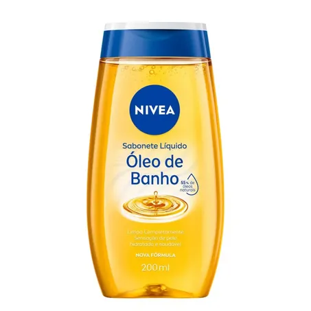 Oleo de banho nivea natural oil 200ml