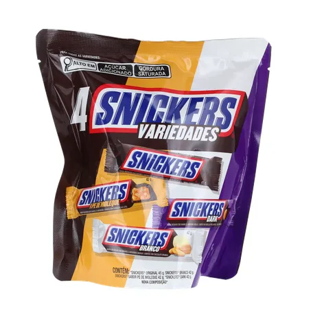 Chocolate Snickers Variedades Pacote 171g 
  360-35