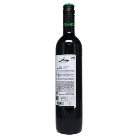 Vinho macaw tinto demi-seco tannat 750ml 360-21