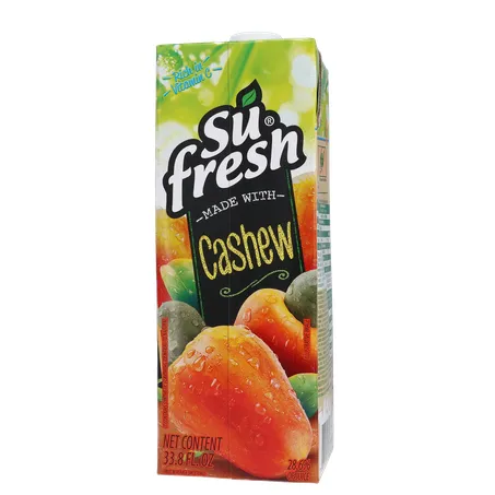 Bebida de Fruta Adoçada Su Fresh Caju Caixa com Tampa 1lt 360-19