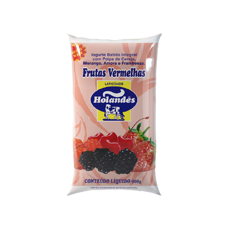 Iogurte batido holandês salada de frutas