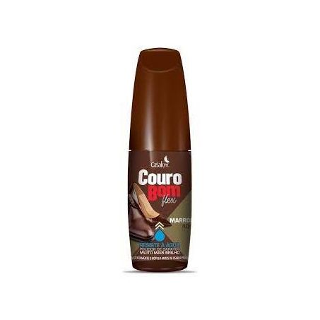 Polidor líquido para sapato couro bom marrom 40ml