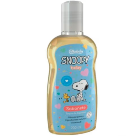 Sabonete liquido snoopy 200ml toque de algodao