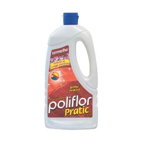 CERA POLIFLOR LIQ PRATIC VERMELHO 750ML