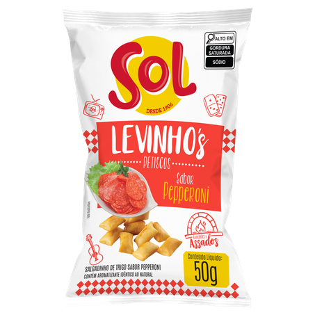 SALGADINHO SOL PEPPERONI LEVINHOS 50G