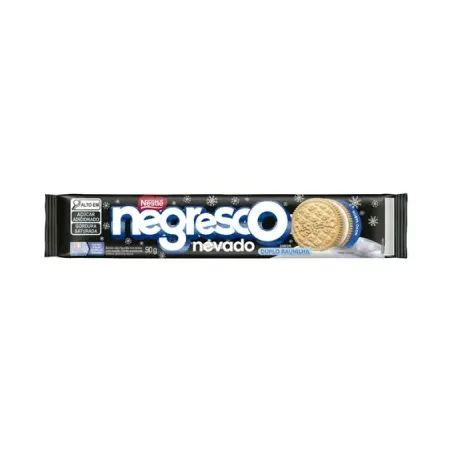 Biscoito Nestlé Negresco Recheado Nevado Duplo Baunilha 90g 
 