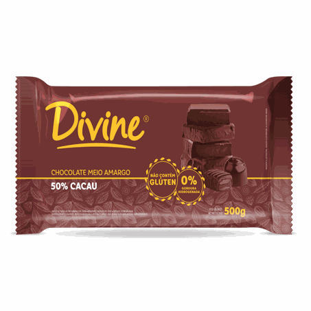 Chocolate divine chocolate branco 500g