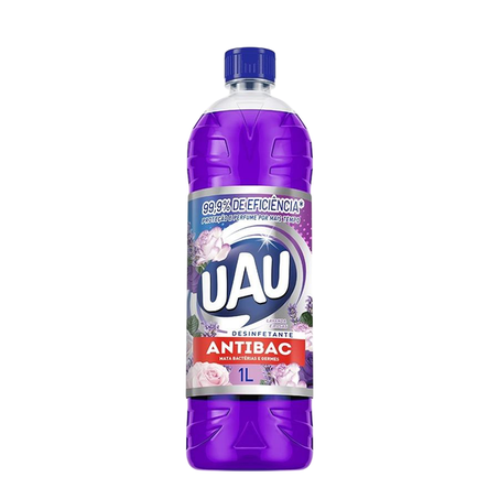 Desinfetante para Uso Geral Uau Lavanda e Rosas Antibac Frasco 1lt