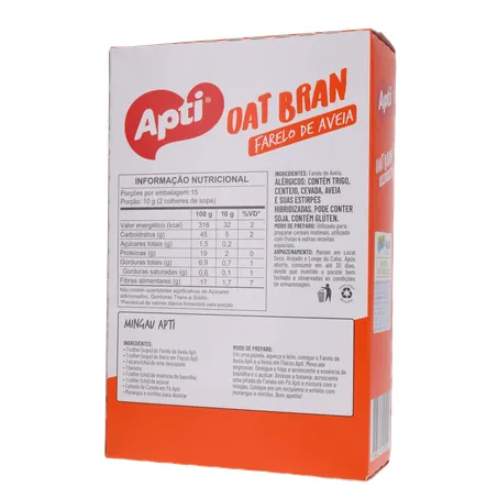 Farelo de Aveia Apti Oat Bran Caixa 150gr 360-20