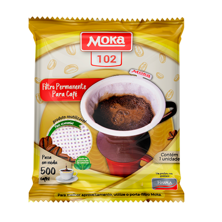 FILTRO DE CAFÉ PERMANENTE 102 MOKA UN