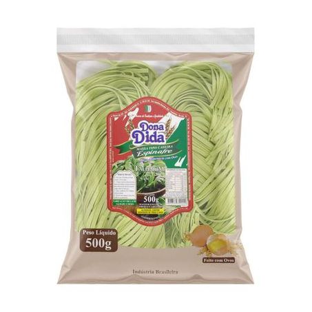 Massa caseira dona dida 500gr espinafre