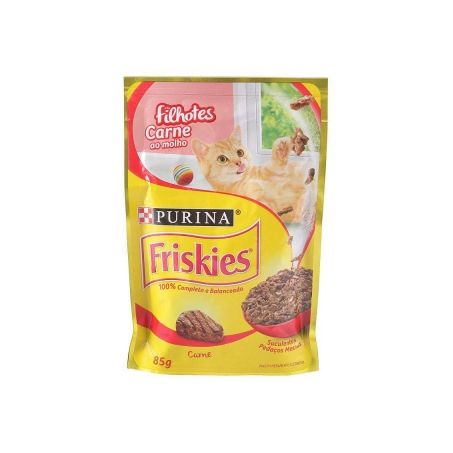 Alim gatos friskies carne molho filh 85g