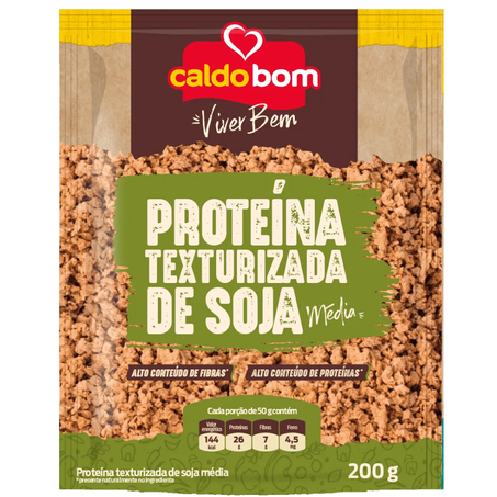 Proteina de soja caldo bom 200gr texturizada