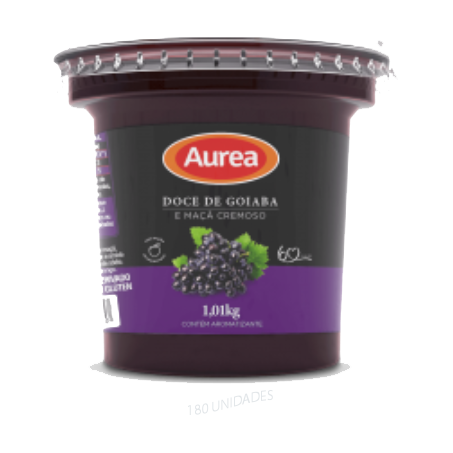 Doce aurea 1.01kg uva e maçã cremoso