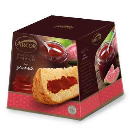 Panettone goiabada arcor cx 430g