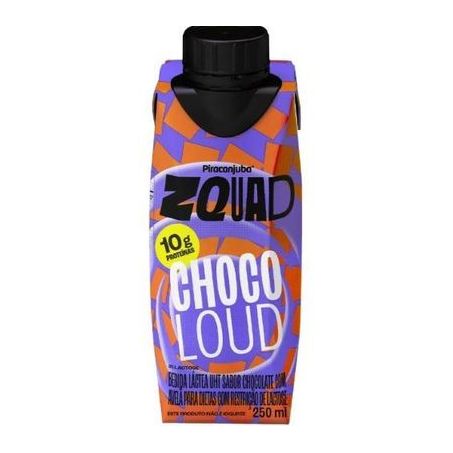 Bebida lactea piracanjuba zquad 10g chocolate avelã 250ml