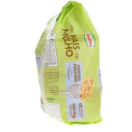 Macarrão de Sêmola Orquídea Parafuso Furadinho com Ovos Pacote 400gr 360-25