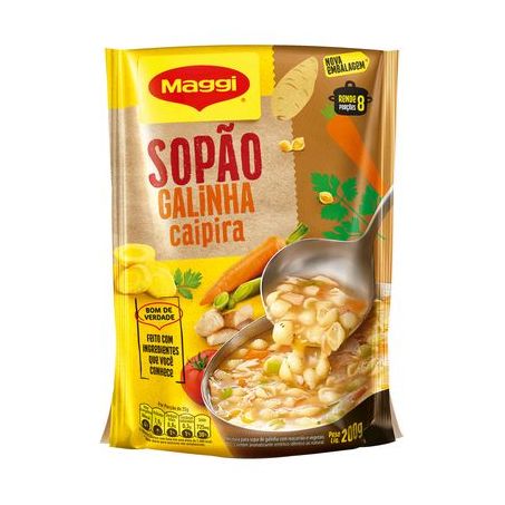 Sopão Maggi Galinha Caipira Pacote 200gr