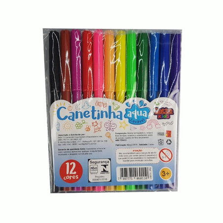 Canetinhas Gatte Kids C/12 Aqua
