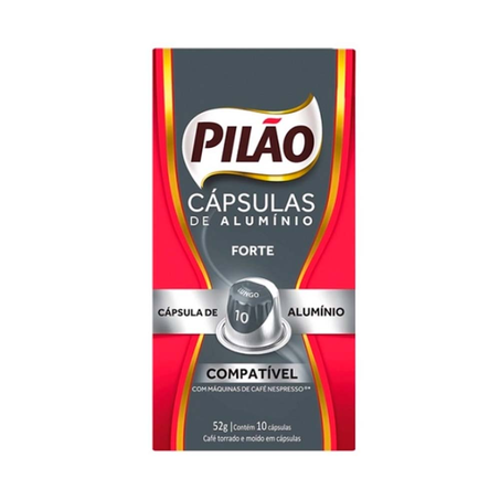 Café Pilão Lungo Caixa 10 Cápsulas 52G