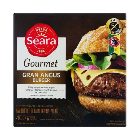 Hambúrguer Seara Gourmet Gran Angus 400G